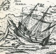 william r clark, 1596 seglade hollandaren willem barents till novaja semlja dar hartyg skruvades upp ovanpa packisen